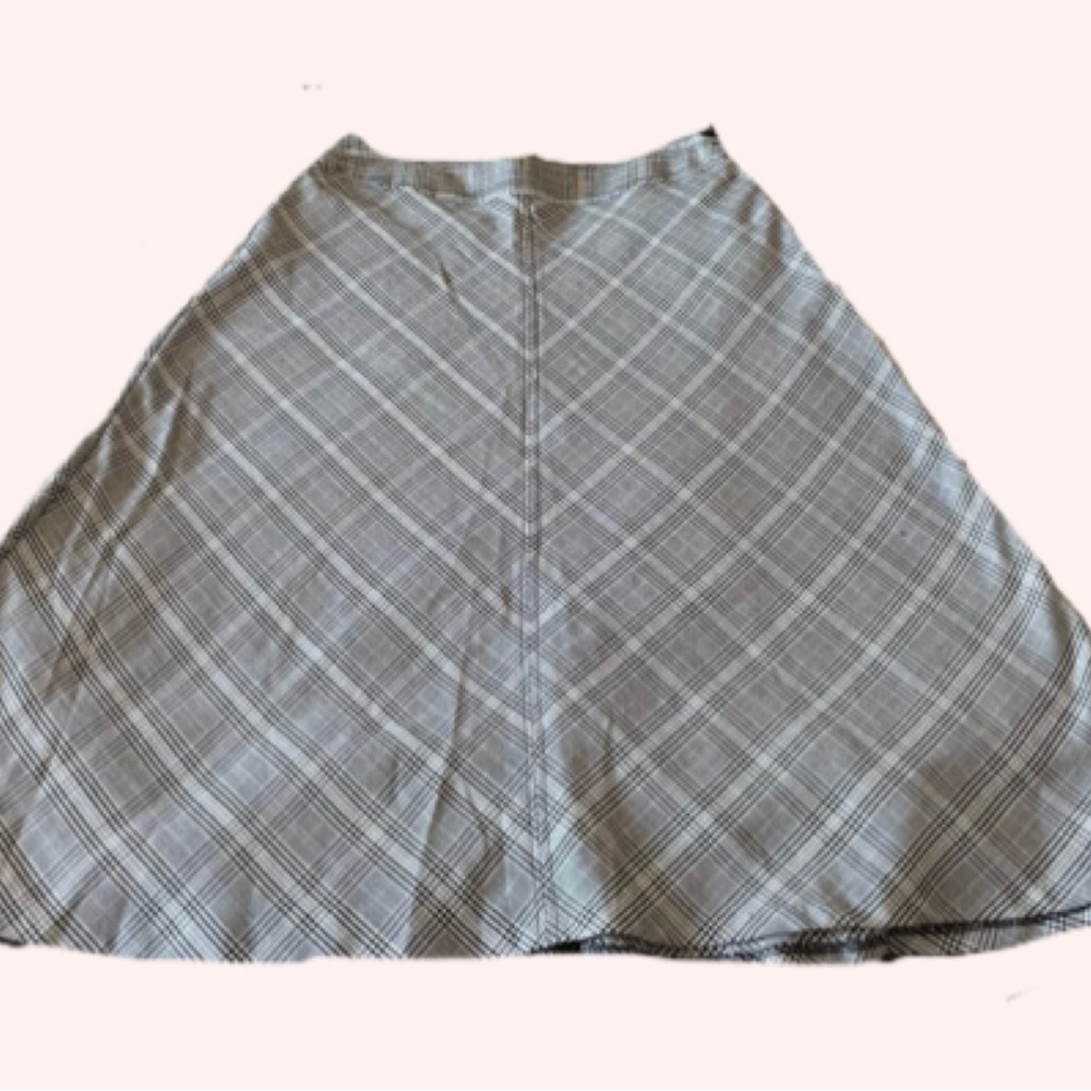 70s and 00s Y2K Plaid A-Line Skirt Size 12